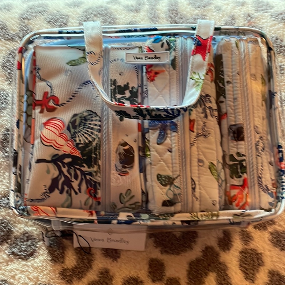 Vera Bradley 4pc Cosmetic Organizer